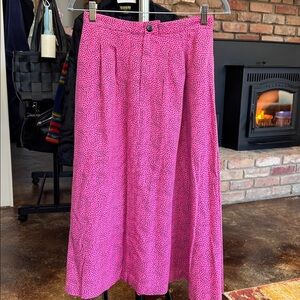 Retro Pink A Line Skirt
